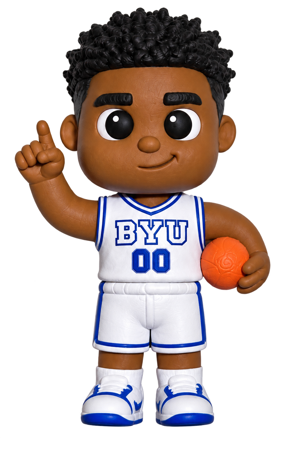 BYU basketball athlete collectible concept